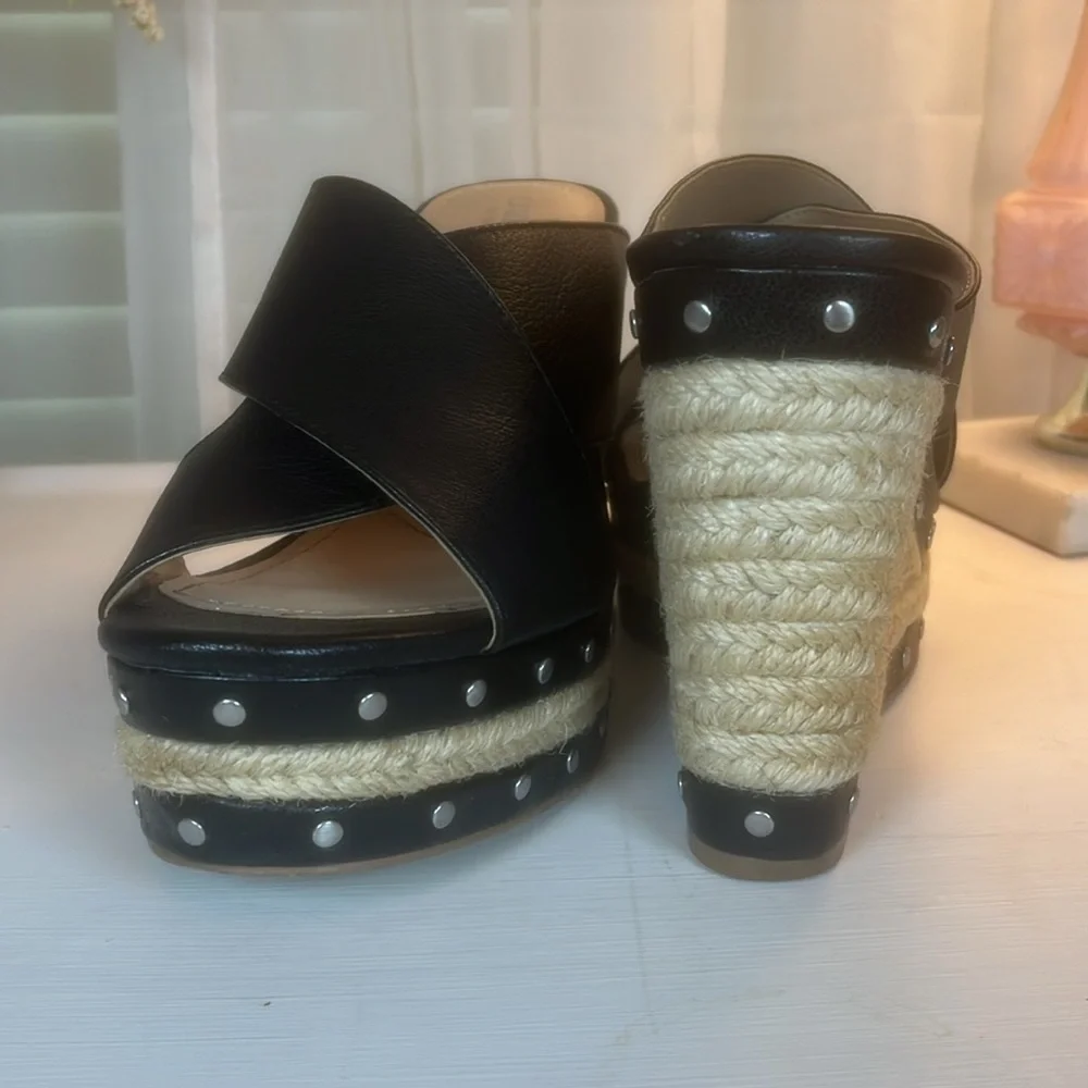 Charles David Leilani Studded Wedge 8 - Picture 3 of 5